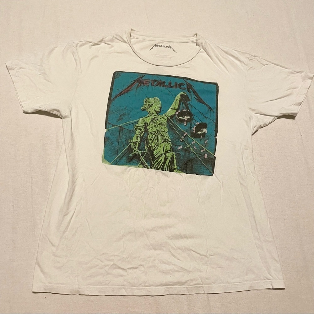 Metallica And Justice For All Men’s Tshirt Size XL